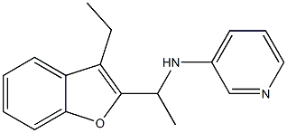 N-[1-(3-ethyl-1-benzofuran-2-yl)ethyl]pyridin-3-amine Struktur