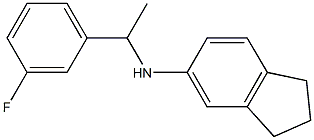 N-[1-(3-fluorophenyl)ethyl]-2,3-dihydro-1H-inden-5-amine Struktur