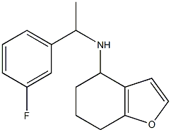 N-[1-(3-fluorophenyl)ethyl]-4,5,6,7-tetrahydro-1-benzofuran-4-amine Struktur