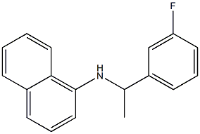 N-[1-(3-fluorophenyl)ethyl]naphthalen-1-amine Struktur