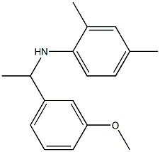 N-[1-(3-methoxyphenyl)ethyl]-2,4-dimethylaniline Struktur