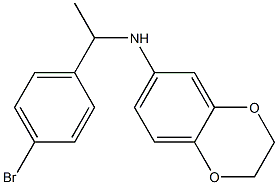 N-[1-(4-bromophenyl)ethyl]-2,3-dihydro-1,4-benzodioxin-6-amine Struktur