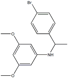 N-[1-(4-bromophenyl)ethyl]-3,5-dimethoxyaniline Struktur