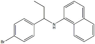 N-[1-(4-bromophenyl)propyl]naphthalen-1-amine Struktur