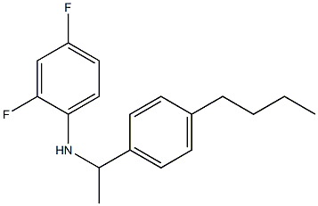 N-[1-(4-butylphenyl)ethyl]-2,4-difluoroaniline Struktur