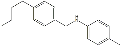 N-[1-(4-butylphenyl)ethyl]-4-methylaniline Struktur