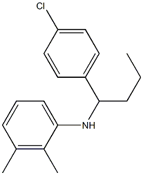 N-[1-(4-chlorophenyl)butyl]-2,3-dimethylaniline Struktur