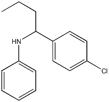 N-[1-(4-chlorophenyl)butyl]aniline Struktur