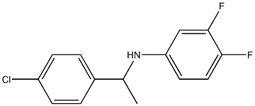 N-[1-(4-chlorophenyl)ethyl]-3,4-difluoroaniline Struktur