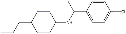 N-[1-(4-chlorophenyl)ethyl]-4-propylcyclohexan-1-amine Struktur