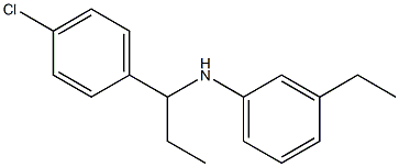 N-[1-(4-chlorophenyl)propyl]-3-ethylaniline Struktur