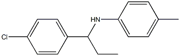 N-[1-(4-chlorophenyl)propyl]-4-methylaniline Struktur