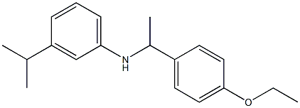 N-[1-(4-ethoxyphenyl)ethyl]-3-(propan-2-yl)aniline Struktur