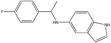 N-[1-(4-fluorophenyl)ethyl]-1H-indol-5-amine Struktur