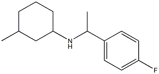 N-[1-(4-fluorophenyl)ethyl]-3-methylcyclohexan-1-amine Struktur