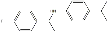 N-[1-(4-fluorophenyl)ethyl]-4-(propan-2-yl)aniline Struktur