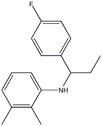 N-[1-(4-fluorophenyl)propyl]-2,3-dimethylaniline Struktur