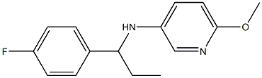 N-[1-(4-fluorophenyl)propyl]-6-methoxypyridin-3-amine Struktur