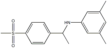 N-[1-(4-methanesulfonylphenyl)ethyl]-3,5-dimethylaniline Struktur