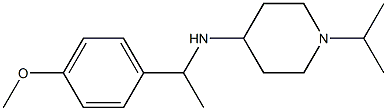 N-[1-(4-methoxyphenyl)ethyl]-1-(propan-2-yl)piperidin-4-amine Struktur