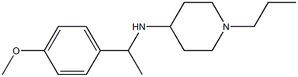 N-[1-(4-methoxyphenyl)ethyl]-1-propylpiperidin-4-amine Struktur