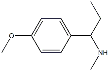 N-[1-(4-methoxyphenyl)propyl]-N-methylamine Struktur