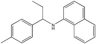 N-[1-(4-methylphenyl)propyl]naphthalen-1-amine Struktur