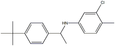 N-[1-(4-tert-butylphenyl)ethyl]-3-chloro-4-methylaniline Struktur