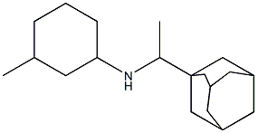 N-[1-(adamantan-1-yl)ethyl]-3-methylcyclohexan-1-amine Struktur