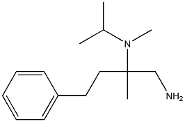 N-[1-(aminomethyl)-1-methyl-3-phenylpropyl]-N-isopropyl-N-methylamine Struktur