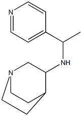 N-[1-(pyridin-4-yl)ethyl]-1-azabicyclo[2.2.2]octan-3-amine Struktur