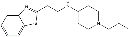 N-[2-(1,3-benzothiazol-2-yl)ethyl]-1-propylpiperidin-4-amine Struktur