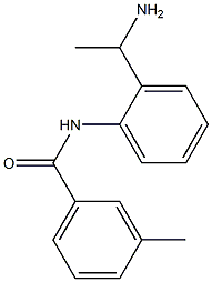 N-[2-(1-aminoethyl)phenyl]-3-methylbenzamide Struktur