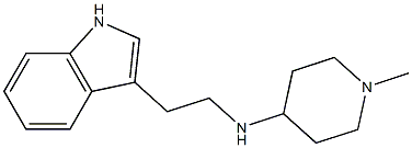 N-[2-(1H-indol-3-yl)ethyl]-1-methylpiperidin-4-amine Struktur