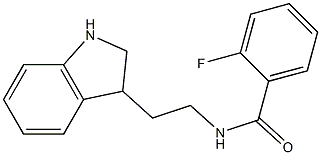 N-[2-(2,3-dihydro-1H-indol-3-yl)ethyl]-2-fluorobenzamide Struktur