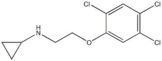 N-[2-(2,4,5-trichlorophenoxy)ethyl]cyclopropanamine Struktur