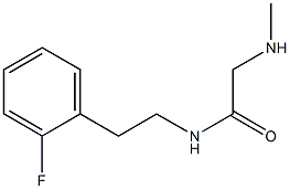 N-[2-(2-fluorophenyl)ethyl]-2-(methylamino)acetamide Struktur