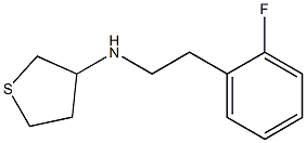 N-[2-(2-fluorophenyl)ethyl]thiolan-3-amine Struktur