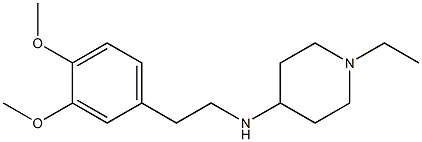 N-[2-(3,4-dimethoxyphenyl)ethyl]-1-ethylpiperidin-4-amine Struktur