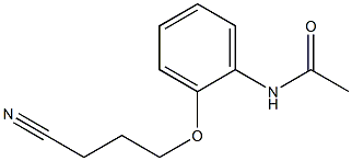 N-[2-(3-cyanopropoxy)phenyl]acetamide Struktur