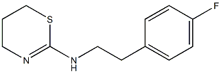 N-[2-(4-fluorophenyl)ethyl]-5,6-dihydro-4H-1,3-thiazin-2-amine Struktur