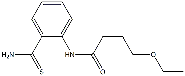 N-[2-(aminocarbonothioyl)phenyl]-4-ethoxybutanamide Struktur