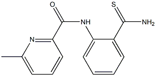 N-[2-(aminocarbonothioyl)phenyl]-6-methylpyridine-2-carboxamide Struktur