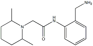 N-[2-(aminomethyl)phenyl]-2-(2,6-dimethylpiperidin-1-yl)acetamide Struktur