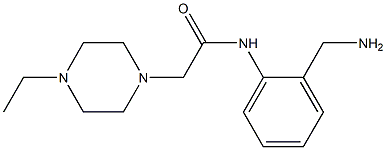 N-[2-(aminomethyl)phenyl]-2-(4-ethylpiperazin-1-yl)acetamide Struktur