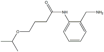 N-[2-(aminomethyl)phenyl]-4-(propan-2-yloxy)butanamide Struktur