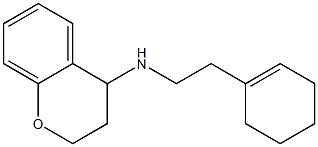 N-[2-(cyclohex-1-en-1-yl)ethyl]-3,4-dihydro-2H-1-benzopyran-4-amine Struktur