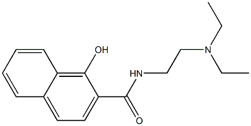 N-[2-(diethylamino)ethyl]-1-hydroxynaphthalene-2-carboxamide Struktur