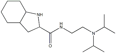 N-[2-(diisopropylamino)ethyl]octahydro-1H-indole-2-carboxamide Struktur