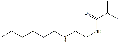 N-[2-(hexylamino)ethyl]-2-methylpropanamide Struktur